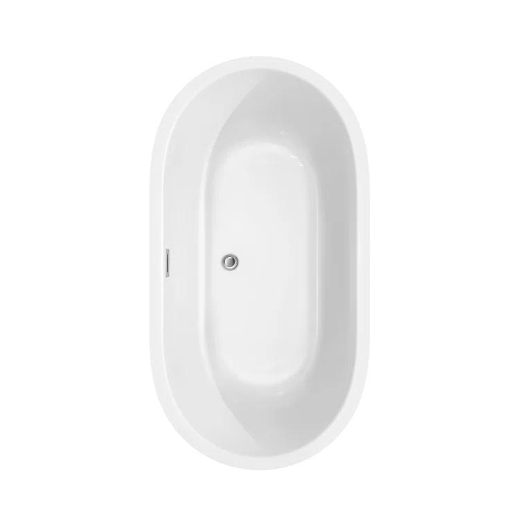 Juliette 60" x 30" Freestanding Soaking Acrylic Bathtub