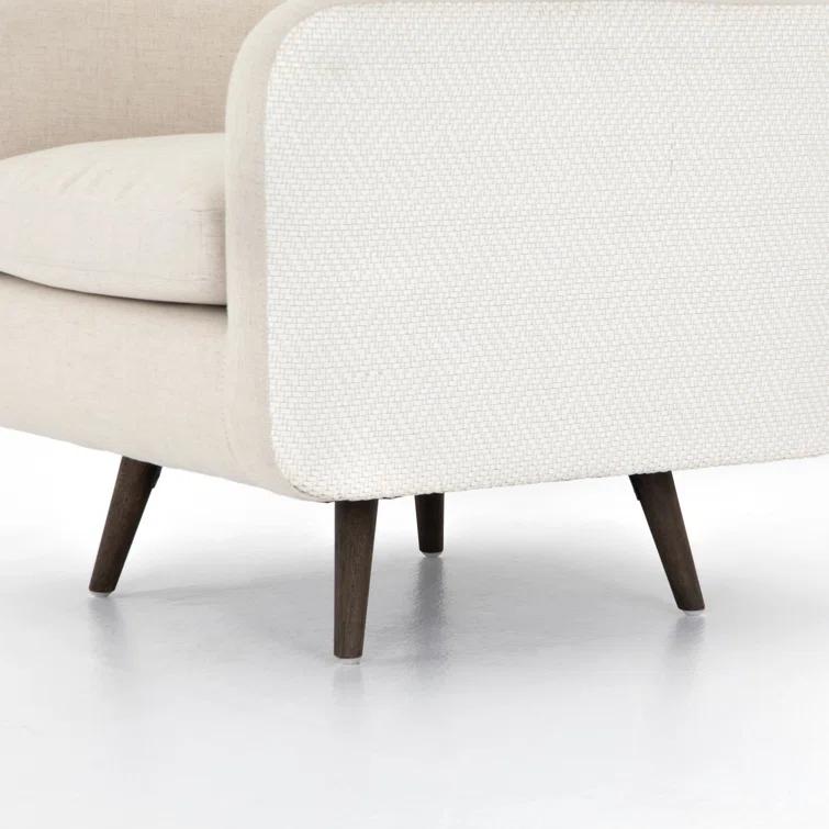 Rounded Back Leather Swivel Chair