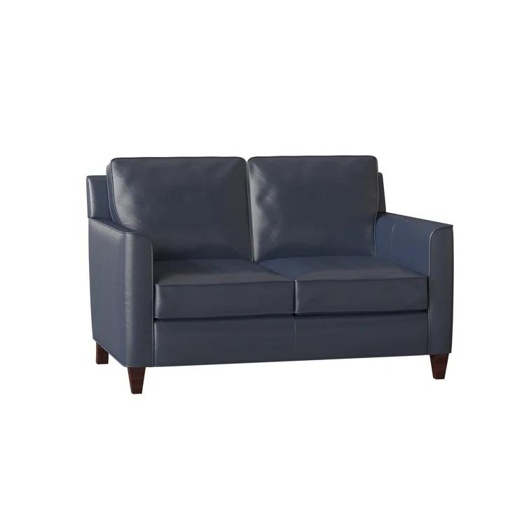 Yorba 54.5'' Leather Loveseat