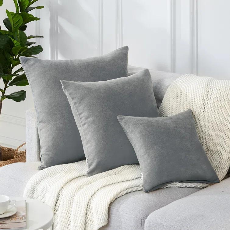 Topfinel Square Chenille Pillow Cover (Set of 2)