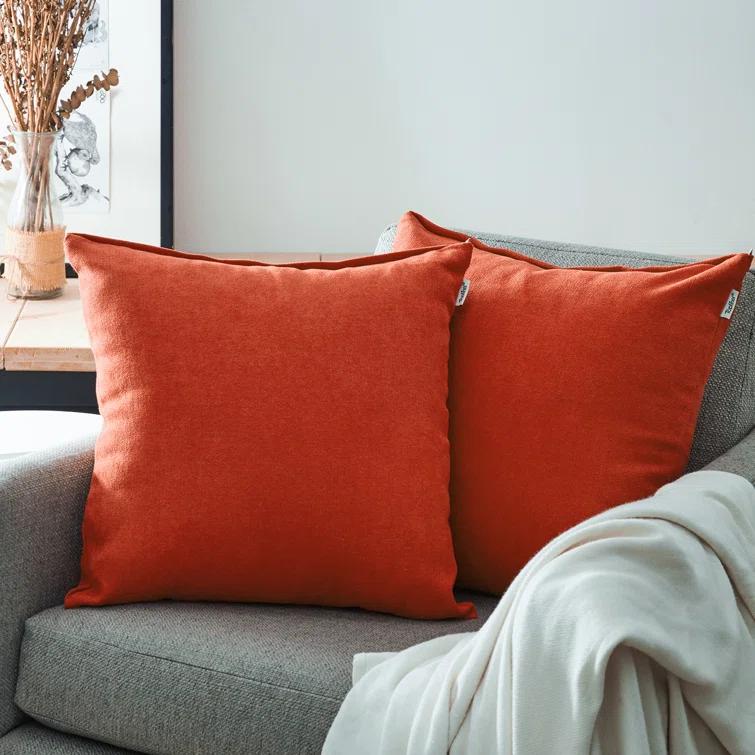 Square Chenille Pillow Cover (Set of 2)