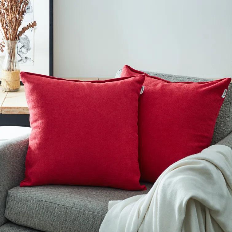 Square Chenille Pillow Cover (Set of 2)