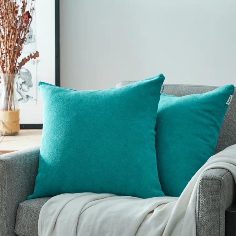 Square Chenille Pillow Cover (Set of 2)
