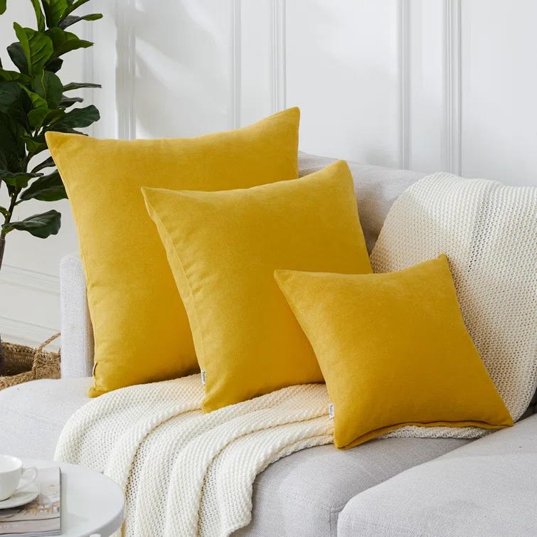 Square Chenille Pillow Cover (Set of 2)