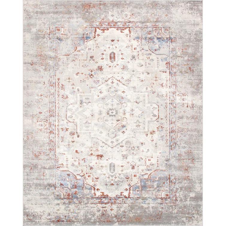 Efes Oriental Gray/Beige/Brown Area Rug