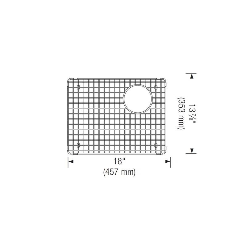 Stainless Steel Sink Grid for Precis Cascade Sink