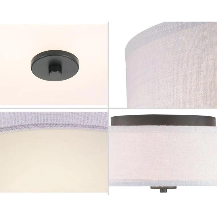 Lark Manor™ Armindo Fabric Semi Flush Mount