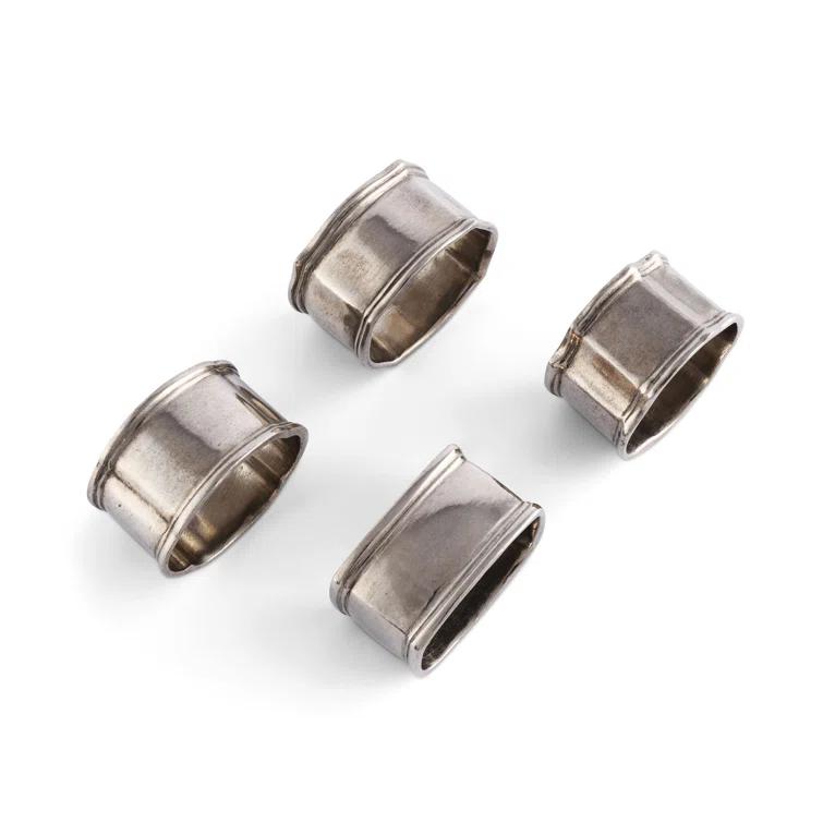 Vagabond House Medici Living Metal Napkin Ring (Set of 4)