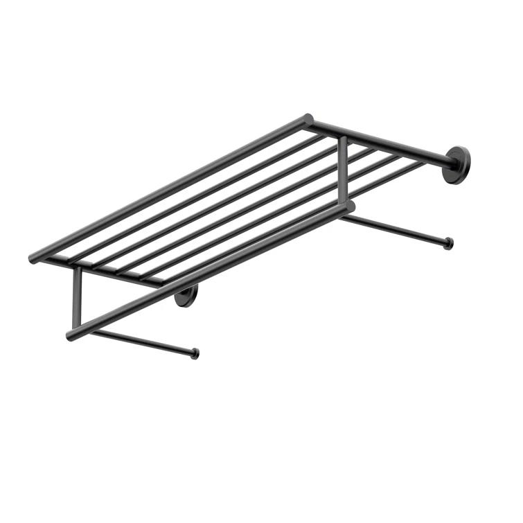 Latitude II Wall Mounted Towel Rack | Hotel Style Stainless Steel Towel Rack with Towel Bar