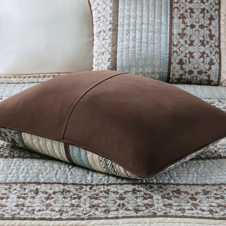 Madison Park Jacquard Quilt Set with Throw Pillows