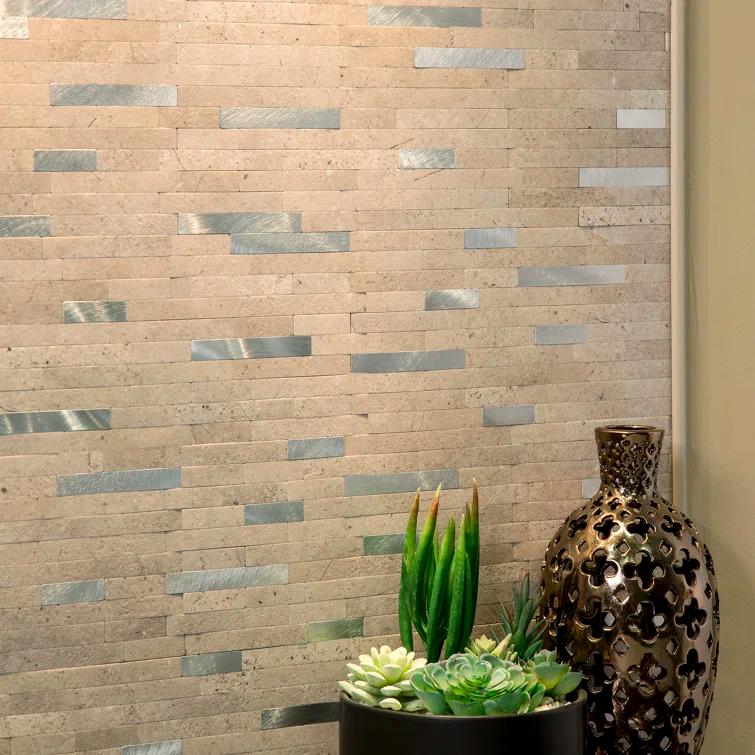 12'' W x 12.75'' L PVC Peel and Stick Mosaic Tile