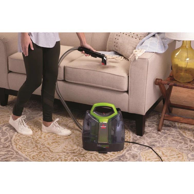 BISSELL Little Green Proheat Portable Deep Cleaner/Spot Cleaner and Car/Auto Detailer with self-Cleaning HydroRinse Tool, 2513g