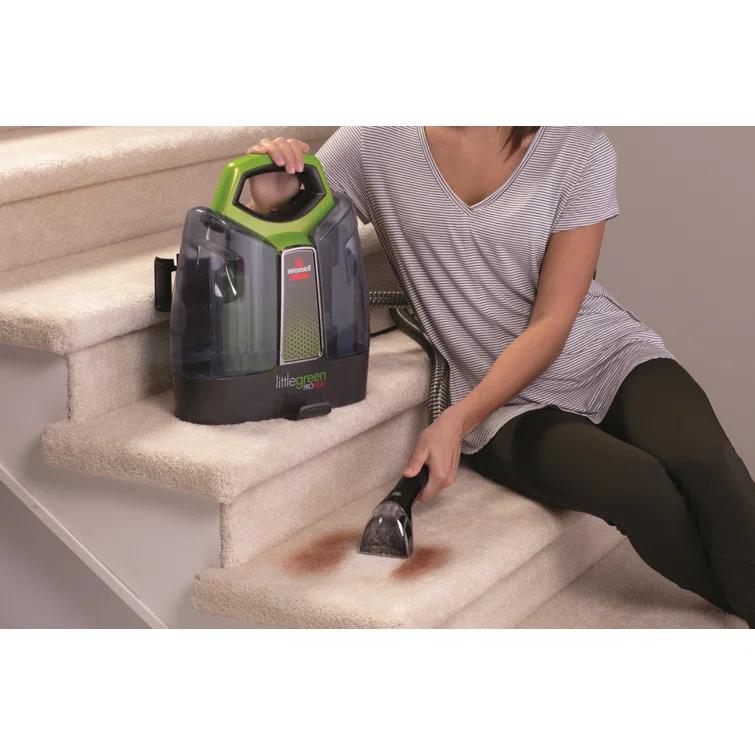 BISSELL Little Green Proheat Portable Deep Cleaner/Spot Cleaner and Car/Auto Detailer with self-Cleaning HydroRinse Tool, 2513g