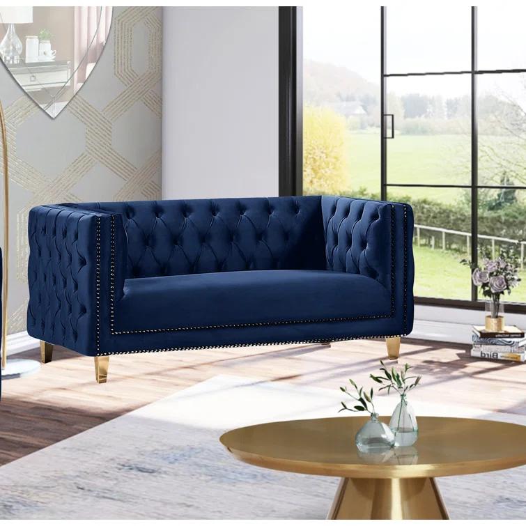 Sickels 66'' Velvet Loveseat