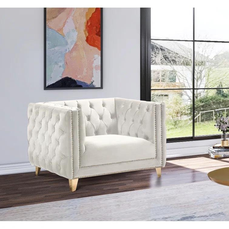 Sickels Velvet Armchair