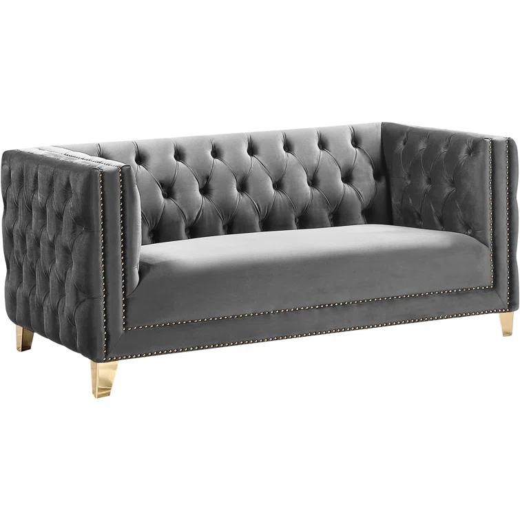 Sickels 66'' Velvet Loveseat