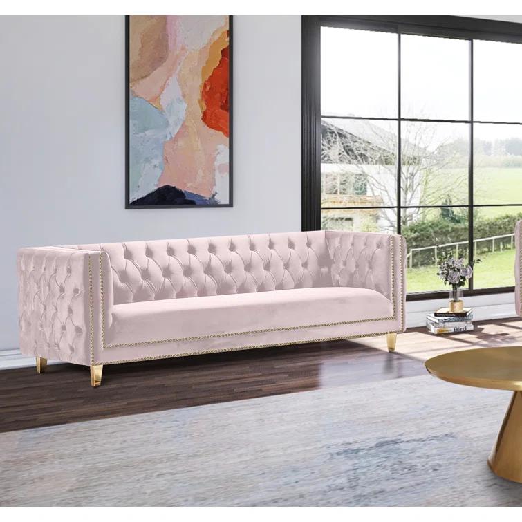 Sickels 90'' Velvet Sofa