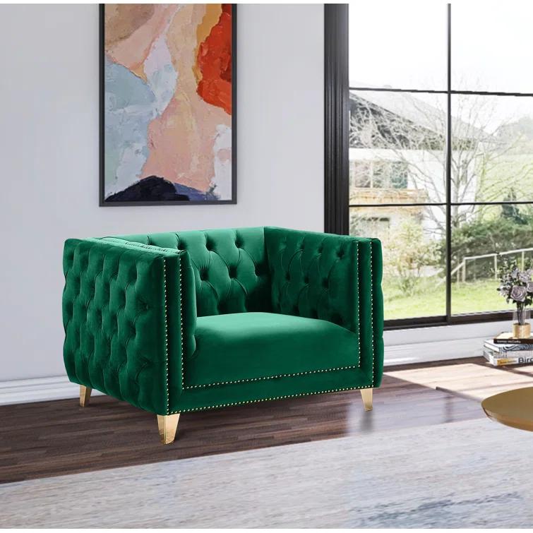 Sickels Velvet Armchair