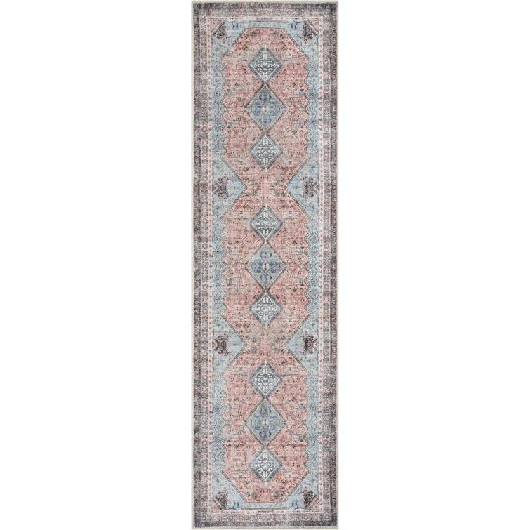 Eustice Oriental Light Blue Area Rug