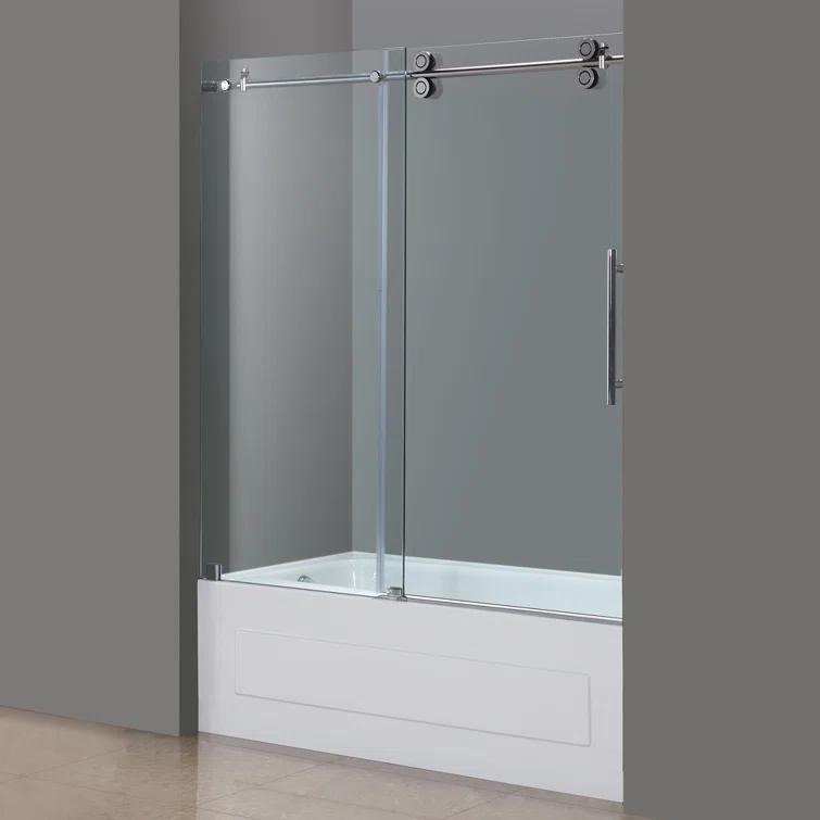 Aston TDR978-CH-60-10 Langham 60" H Single Sliding Frameless Tub Door