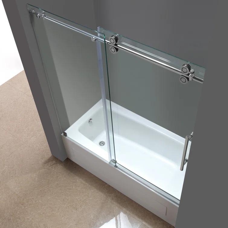 Aston TDR978-CH-60-10 Langham 60" H Single Sliding Frameless Tub Door