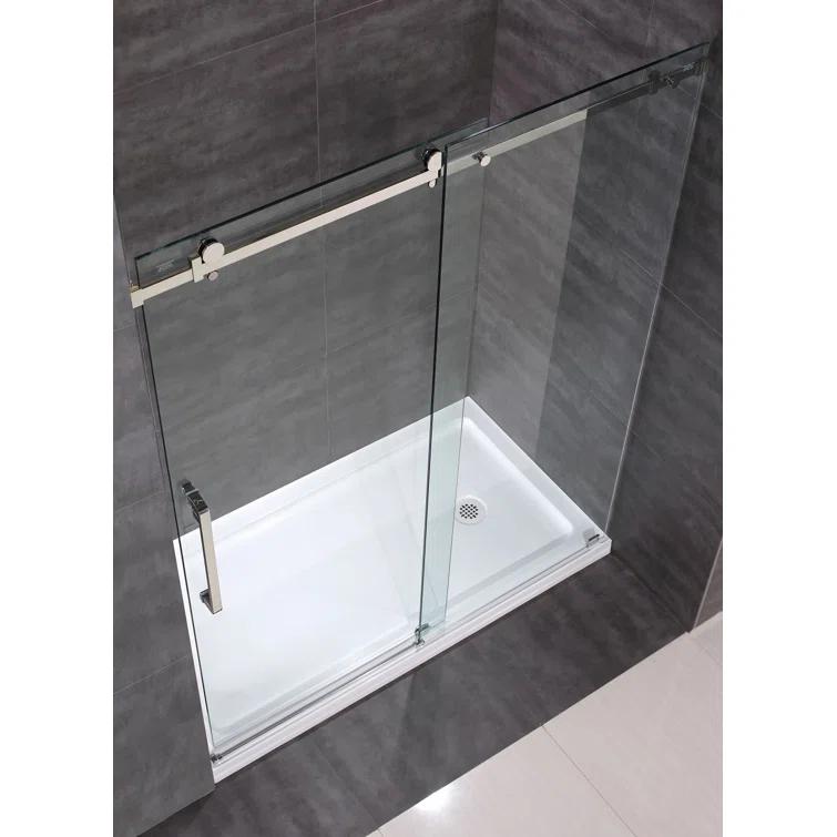 Moselle 77.5" Single Sliding Frameless Shower Door