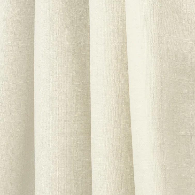 Loha GT Aaliyah Solid Color Semi-Sheer Grommet Curtain Panels