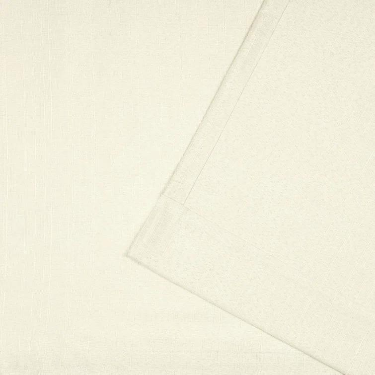 Loha GT Aaliyah Solid Color Semi-Sheer Grommet Curtain Panels