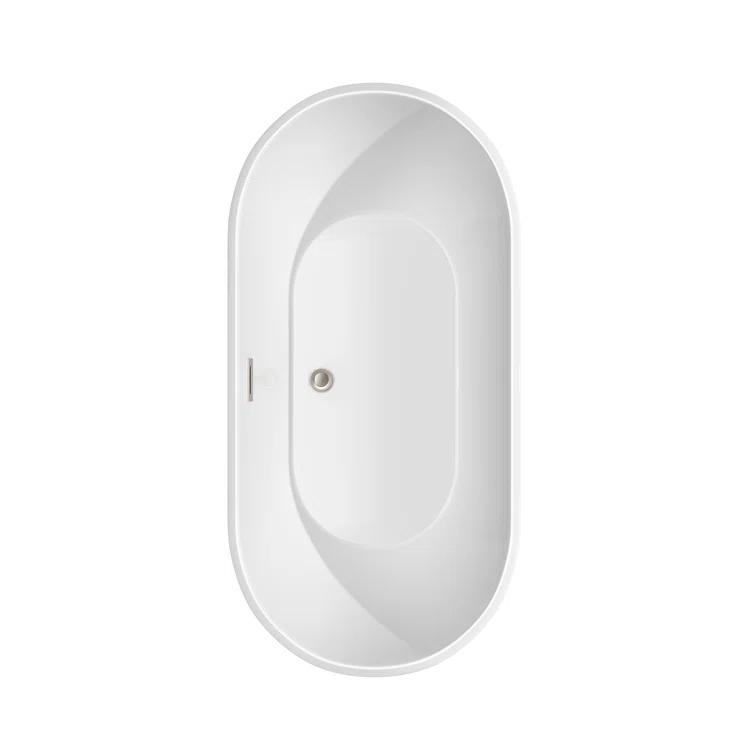 Brooklyn 60'' x 30'' Freestanding Soaking Acrylic Bathtub