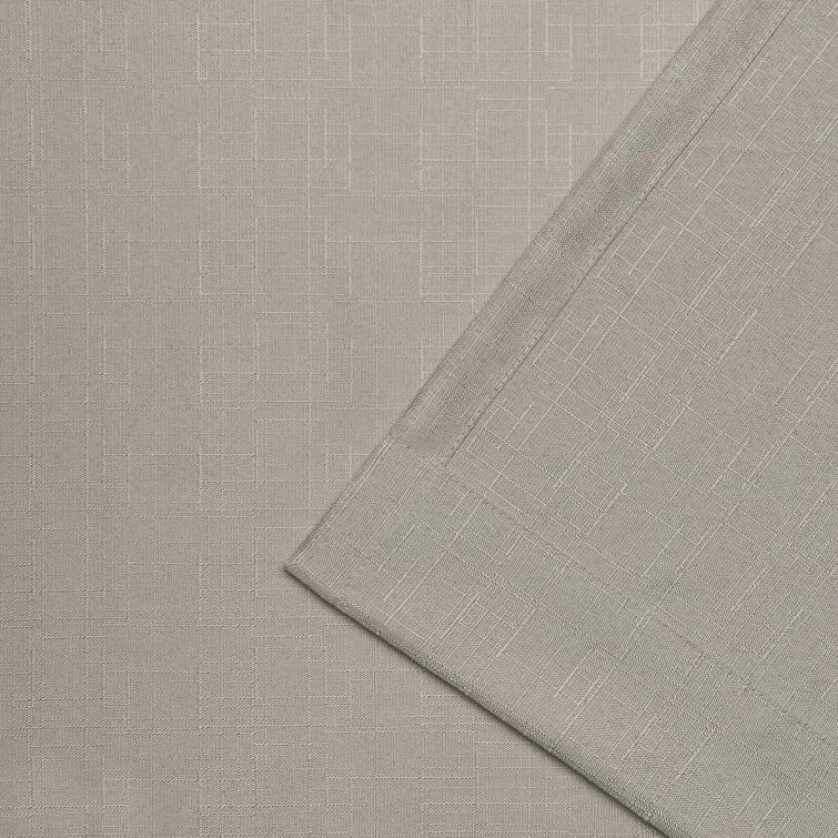 Loha GT Aaliyah Solid Color Semi-Sheer Grommet Curtain Panels