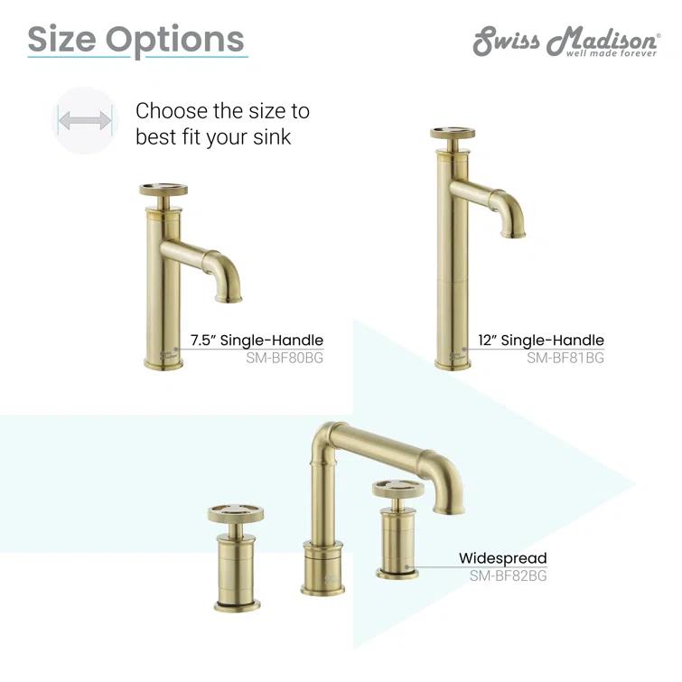 Avallon Single Hole, Single-Handle Wheel, Bathroom Faucet