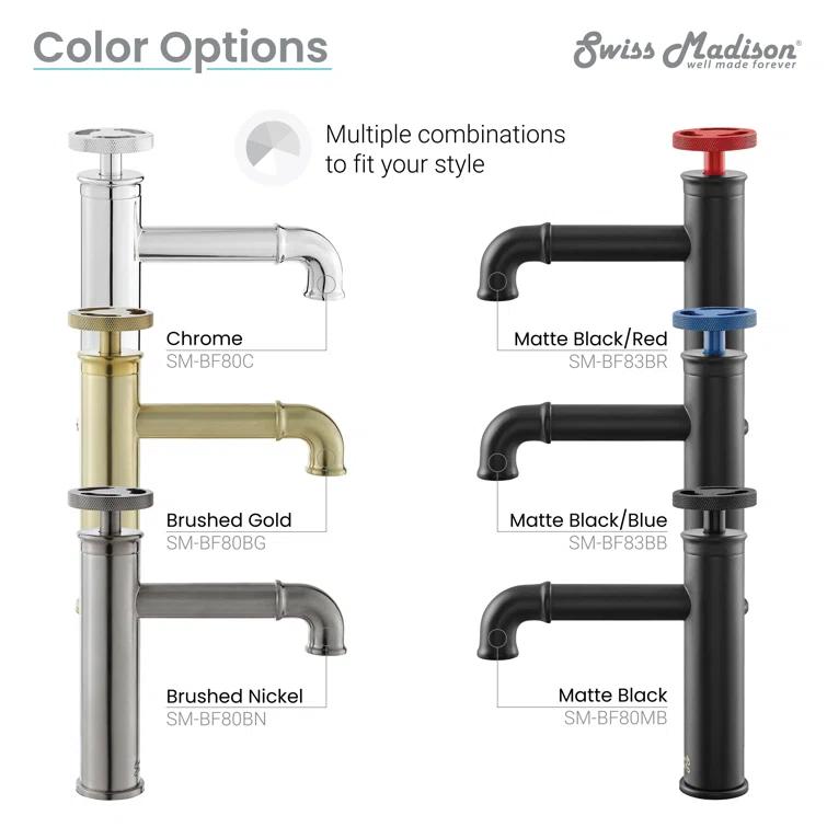 Avallon Single Hole, Single-Handle Wheel, Bathroom Faucet
