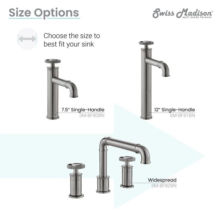 Avallon Single Hole, Single-Handle Wheel, Bathroom Faucet
