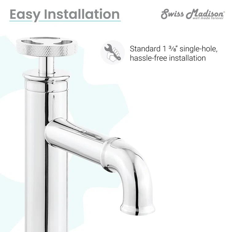 Avallon Single Hole, Single-Handle Wheel, Bathroom Faucet