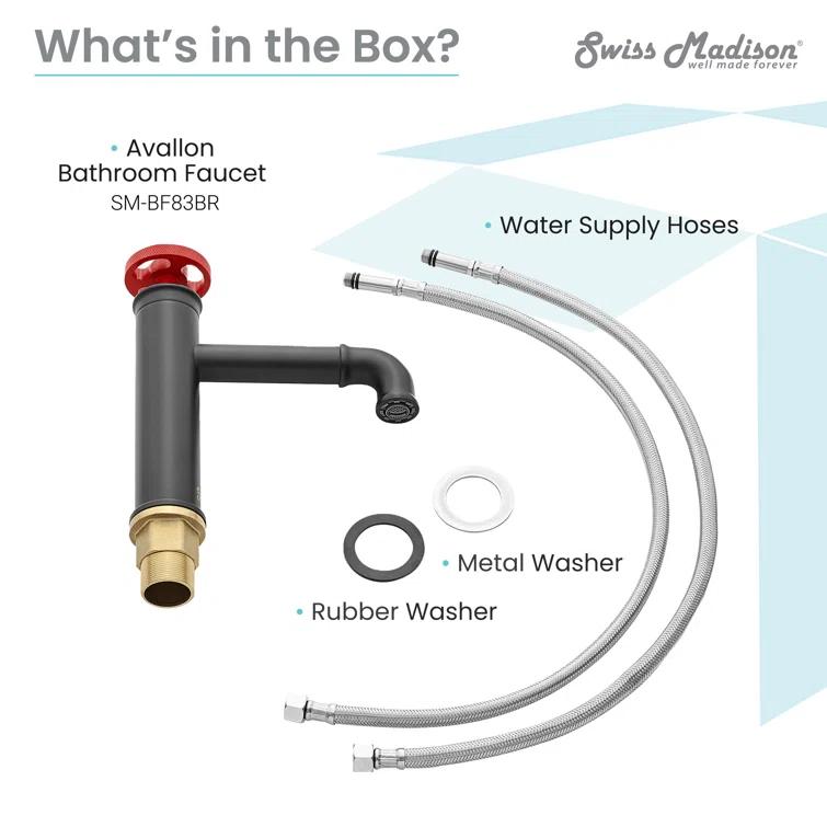 Avallon Single Hole, Single-Handle Wheel, Bathroom Faucet
