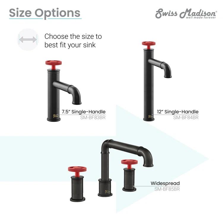 Avallon Single Hole, Single-Handle Wheel, Bathroom Faucet