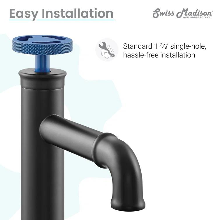 Avallon Single Hole, Single-Handle Wheel, Bathroom Faucet