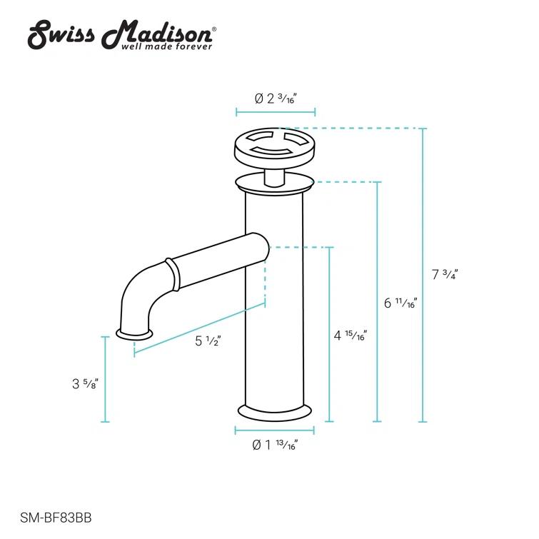 Avallon Single Hole, Single-Handle Wheel, Bathroom Faucet