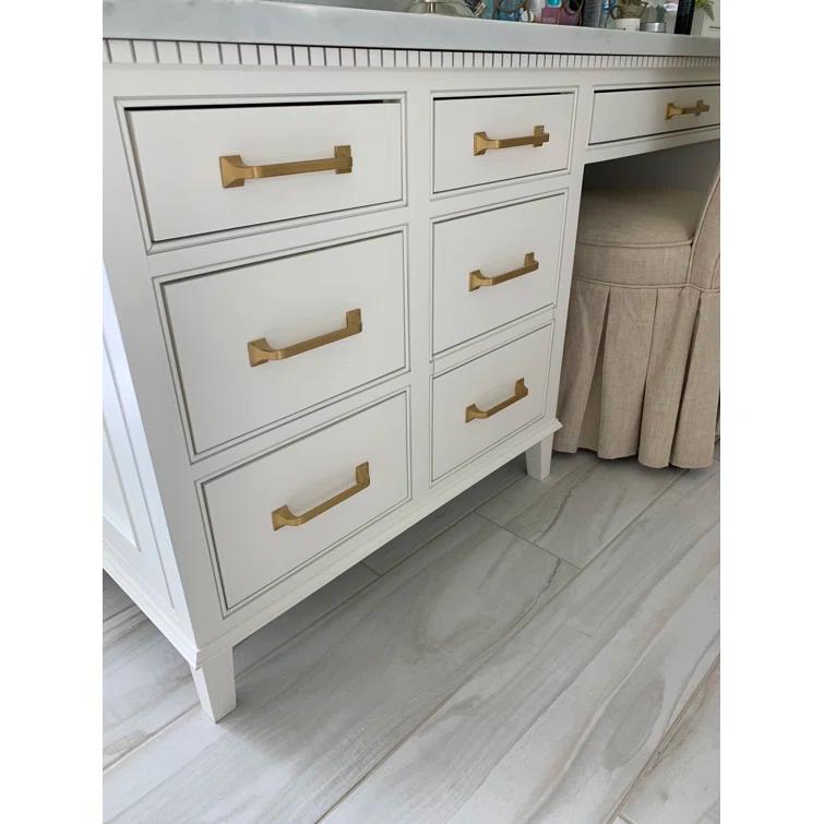 Forge Kitchen Cabinet Handles, Solid Core Drawer Pulls for Cabinet Doors, 5-1/16" (128mm)