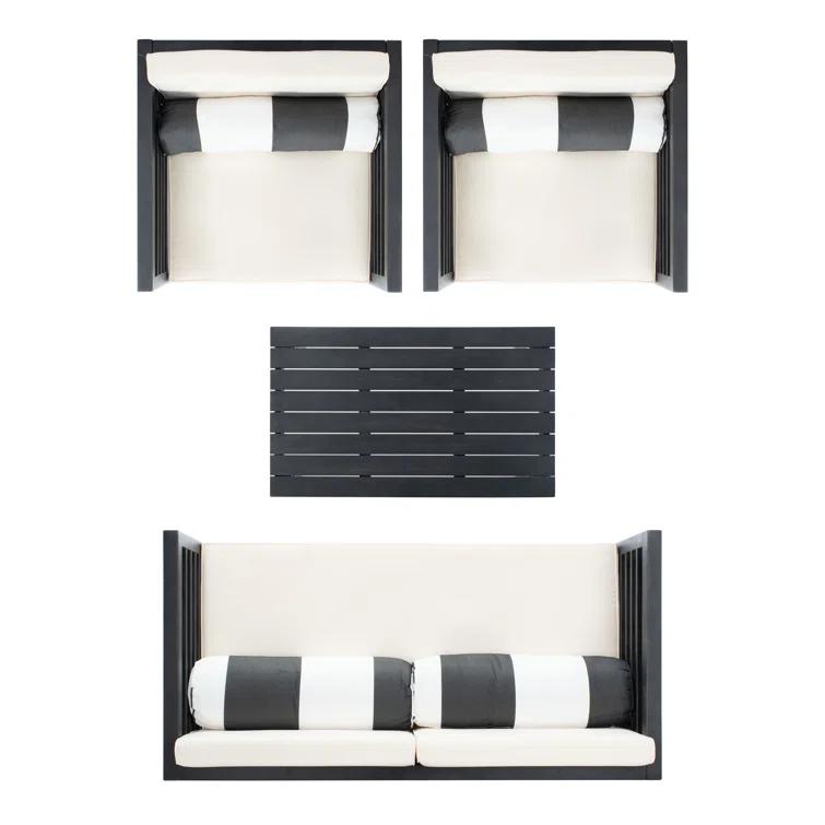 Wade Logan® Arlethe 5 Piece Rattan Sofa Seating Group with Cushions