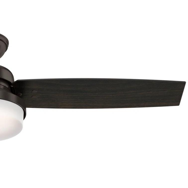 Hunter Fan 52" Sentinel 3 -Blade Standard Ceiling Fan with Remote Control and Light Kit Included