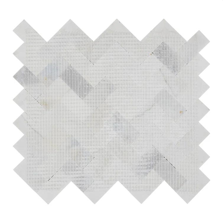 Minute Mosaix Natural Stone Herringbone Mosaic Sheet Floor &Wall Tile