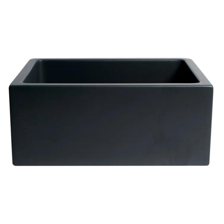 24'' L Farmhouse / Apron Single Bowl Fireclay Kitchen Sink