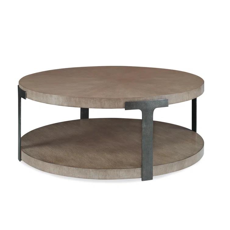 Timber Gray Wood and Metal Cocktail Table with Storage