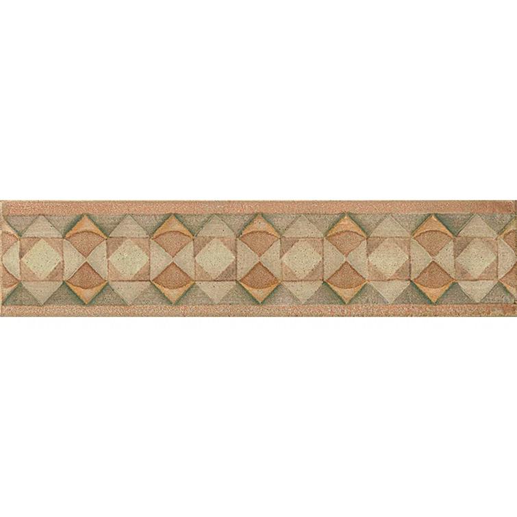 Bedrosians 14'' L x 3'' W Porcelain Bullnose Tile Trim