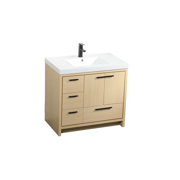Mercury Row® Southmead 36'' Single Bathroom Vanity with Resin Top