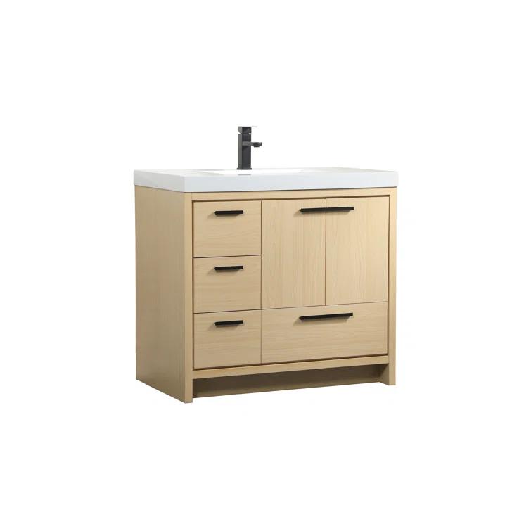 Mercury Row® Southmead 36'' Single Bathroom Vanity with Resin Top
