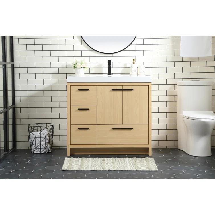 Mercury Row® Southmead 36'' Single Bathroom Vanity with Resin Top
