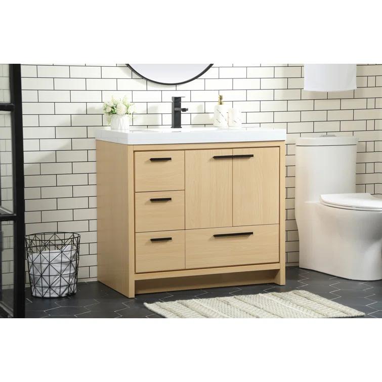 Mercury Row® Southmead 36'' Single Bathroom Vanity with Resin Top