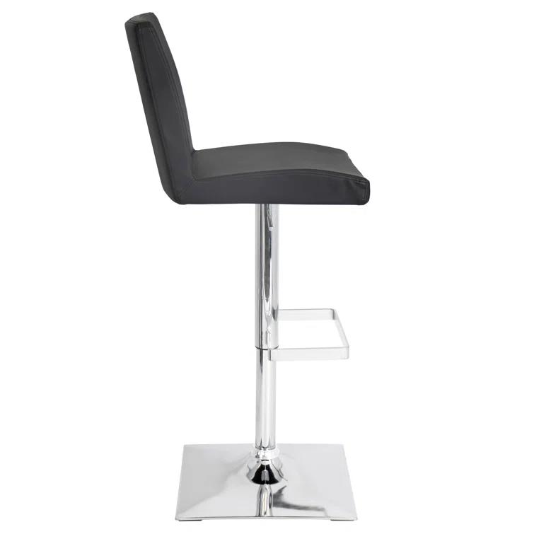 Captain Swivel Upholstered Adjustable Height Counter Stool